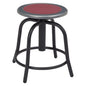 NPS® 18” - 24” Height Adjustable Swivel Stool, Burgundy Seat and Black Frame