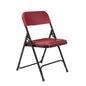 NPS® 800 Series Premium Lightweight Plastic Folding Chair, Burgundy (Pack of 4)