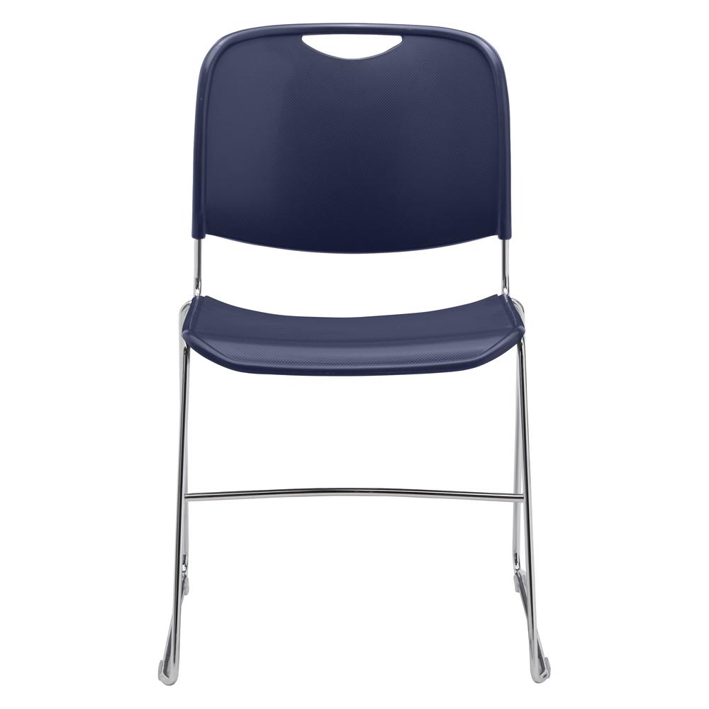 NPS® 8500 Series Ultra-Compact Plastic Stack Chair, Navy Blue