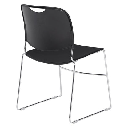NPS® 8500 Series Ultra-Compact Plastic Stack Chair, Black