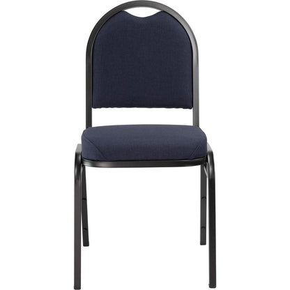 NPS® 9200 Series Premium Fabric Upholstered Stack Chair, Midnight Blue Seat/ Black Sandtex Frame