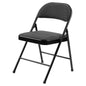 Commercialine® 900 Series Fabric Padded Folding Chair, Star Trail Black  (Pack of 4)