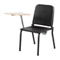 NPS® 8200 Series Melody Music Stack Chair With Right Tablet Arm, Black Chair and Grey Nebula Tablet Arm