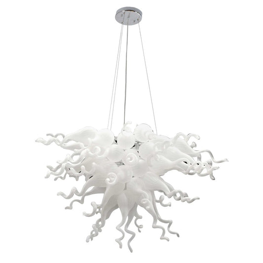 White Burst Chandelier