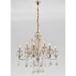Hollywood Brush 9 light Silver Chandelier