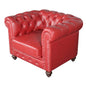 Classic Chesterfield Chair Red