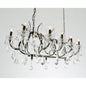 Barcelona Smoked Stainless and Crystal Chandelier