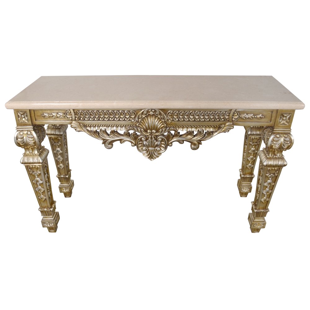 Platine Marble Top Console Table