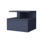 Healy Nightstand, 1 Drawer, 2 Shelves, Alby Blue