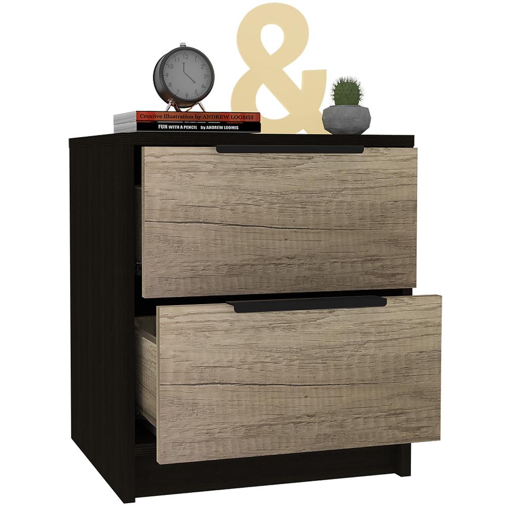 Egeo Night Stand Black Wengue