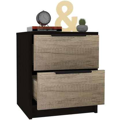 Egeo Night Stand Black Wengue