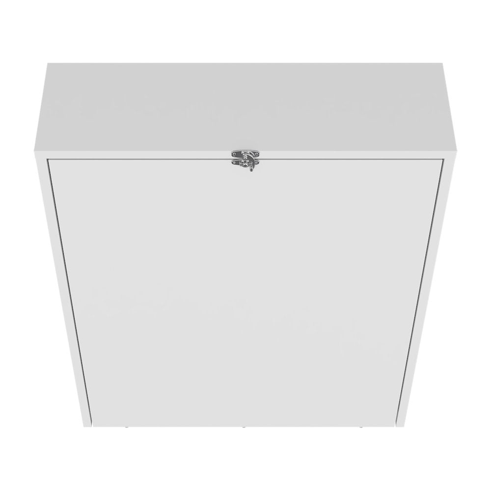 Stovall Folding Table, 4 Shelves, White
