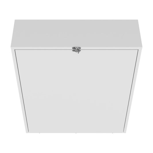 Stovall Folding Table, 4 Shelves, White
