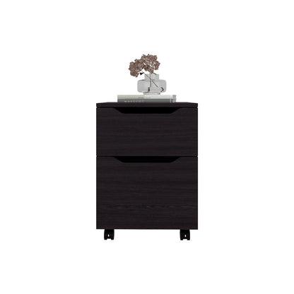 Keota Nightstand, 1 Drawer, 4 Legs, Black
