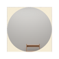 Depot E-Shop Alena Mirror-Sandblasting Borders, Square Shape Looking Glass, Clear