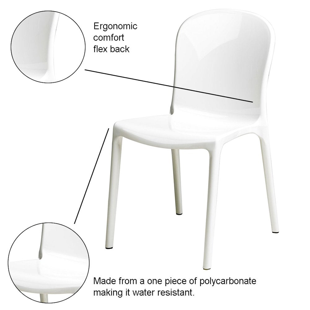 Commerical Seating ProductsWhite Genoa Chairs