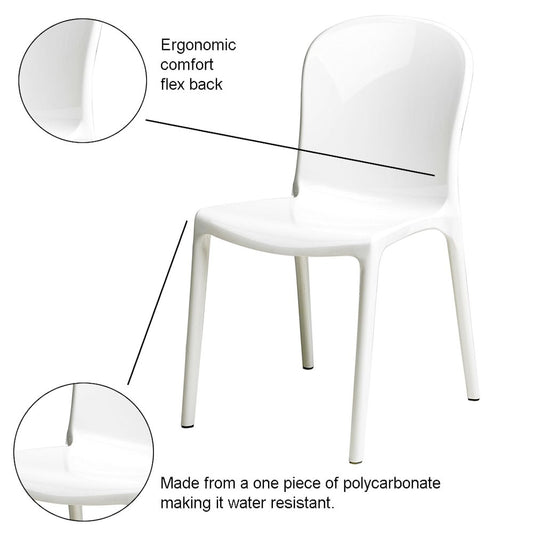 Commerical Seating ProductsWhite Genoa Chairs
