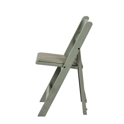 Set Of 1 Amigo Inter Stackable Resin Folding Chair With Padded Seat - Flint Grey
