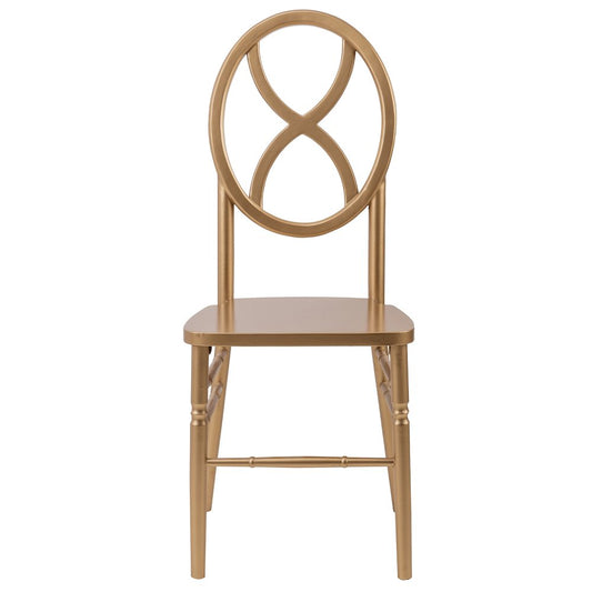 Commerical Seating Products Sandglass Gold Wood Chairs
