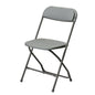Commerical Seating Products Poly-Grey Folding Chairs