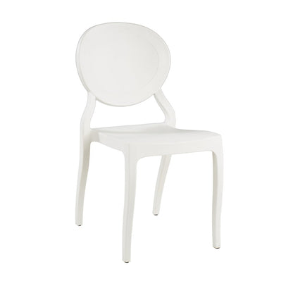 Commerical Seating Products White Emma Armless Chairs