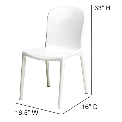 Commerical Seating Products White Genoa Chairs