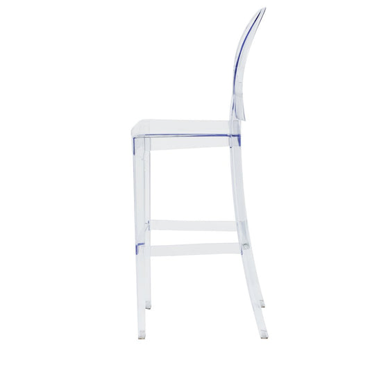Commerical Seating Products RPC Clear Kage Barstool with back