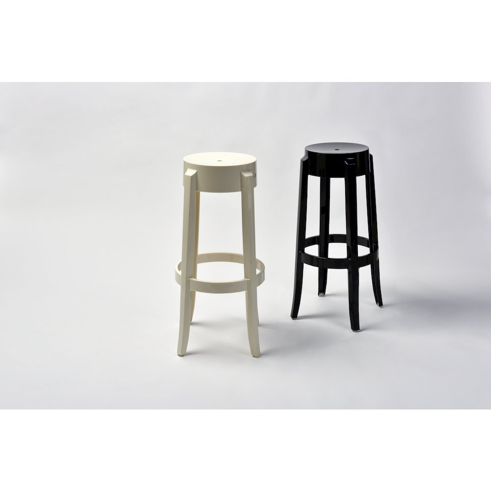 Commerical Seating Products RPC Black Kage Backless Stool Chairs