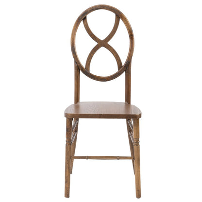 Commerical Seating Products Diamond Real Dark Walnut Wood Chairs