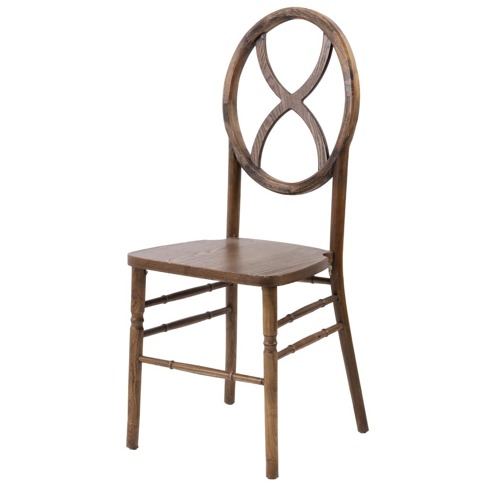 Commerical Seating Products Diamond Real Dark Walnut Wood Chairs