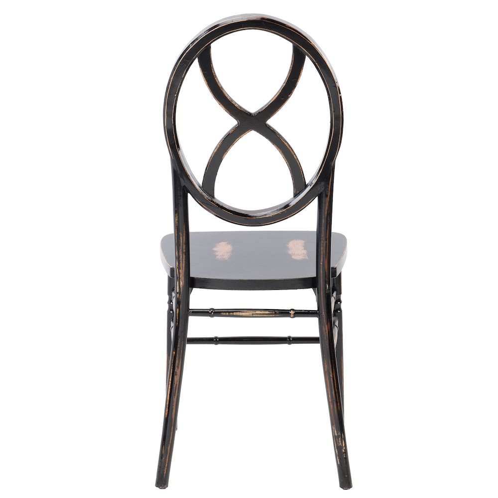 Commerical Seating Products Sandglass Lime Black Wood Chairs