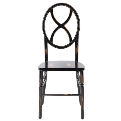Commerical Seating Products Sandglass Lime Black Wood Chairs