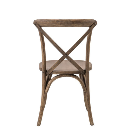 Commerical Seating Products Dark Walnut Crossback Dining Chairs