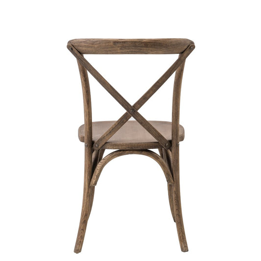 Commerical Seating Products Dark Walnut Crossback Dining Chairs