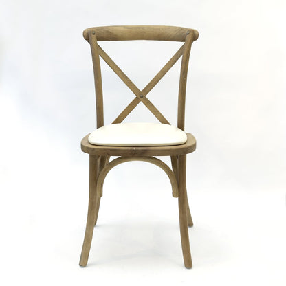 Commerical Seating Products Antique Fruitwood Crossback Dining Chairs