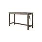 Yosef 60" Antique Oak Rectangular Bar Table with 2 USB Ports/Electrical Outlet