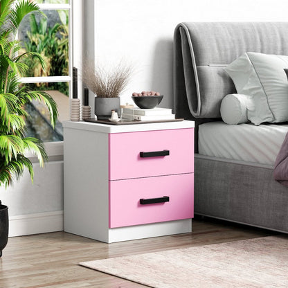 2 Drawers Nightstand in Multi Color