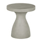 Bellulo Pedestal Side Table, Greige