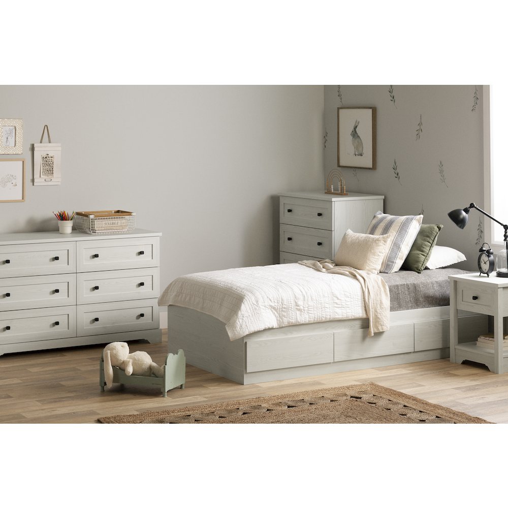 Hazen Nightstand, White Pine