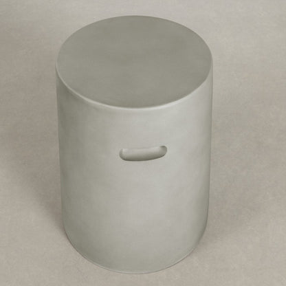 Bellulo Cylindrical Side Table, Greige