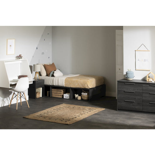 Hourra Nightstand, Gray Oak