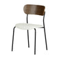 Hype Chairs with Metal Legs, Cream and Brown
