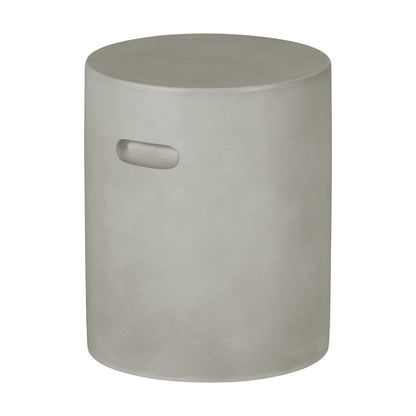 Bellulo Cylindrical Side Table, Greige