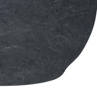 Grove Series Hemisphere Poly Clay Planter in Aged Concrete 10.6 Dia, 5.9 High