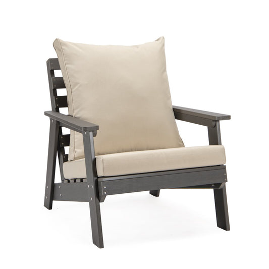 Alpine - Grey Chair - Beige Cushions