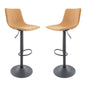 Tilbury Modern Adjustable Bar Stool in Light Brown