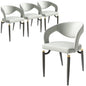 Entice Collection Modern Dining Chair Set of 4 in Grey