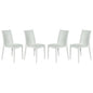 Weave Mace Indoor/Outdoor Dining Chair (Armless), Set of 4