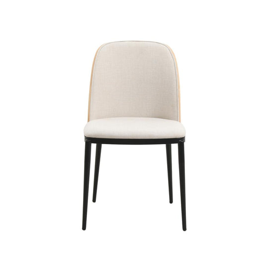 Dining Side Chair with Velvet Seat and Steel Frame Set of 2