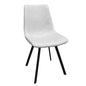 Markley Modern Leather Dining Chair With Metal Legs Set of 4